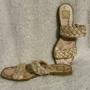 Dolce Vita Braided Cream Sandals